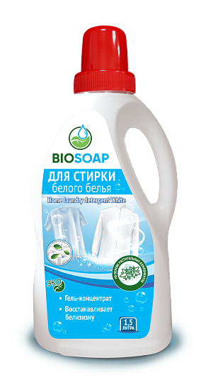 BIOSOAP. Для стирки белого и сильно загрязненного белья
