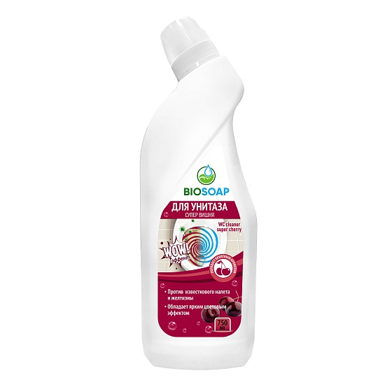 BIOSOAP. Средство для чистки унитаза Супер Вишня
